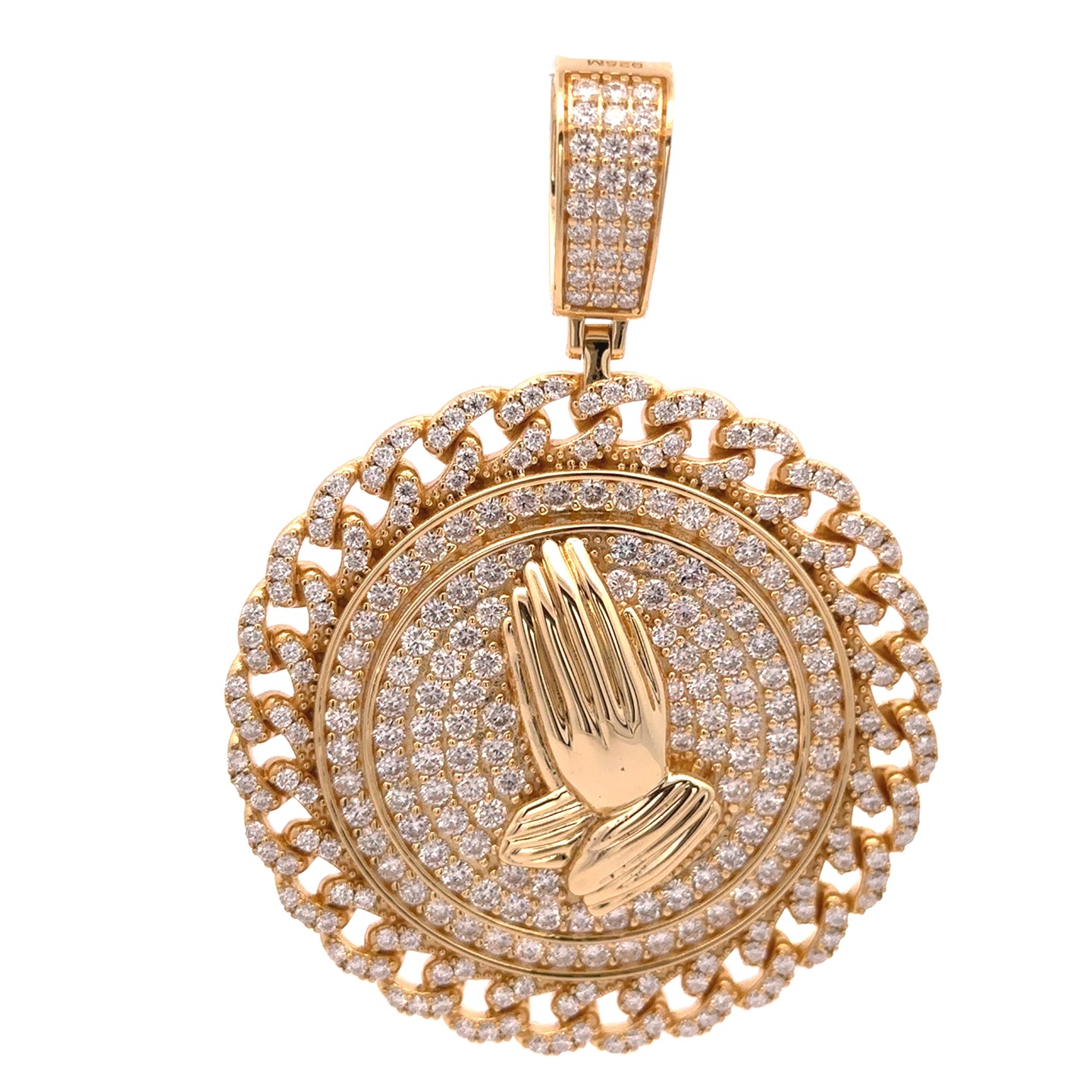 999412 | 925 Silver Moissanite Gold Pendant