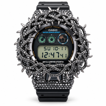 590273 | Brass Moissanite Black Throne Bezel G-Shock Watch