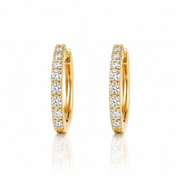 991812 | 925 Moissanite Two Tone Earrings