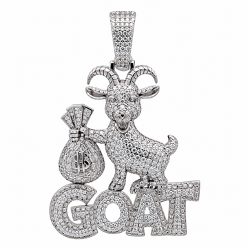 9912231 | 10.56 CTW 925 Silver Moissanite Rhodium Pendant