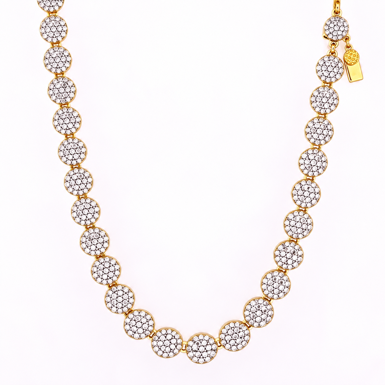9221082 | 925 Silver Gold 20" Round Cluster Chain