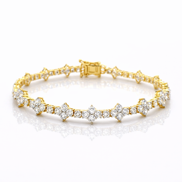 963882 | CZ Brass Gold Bracelet