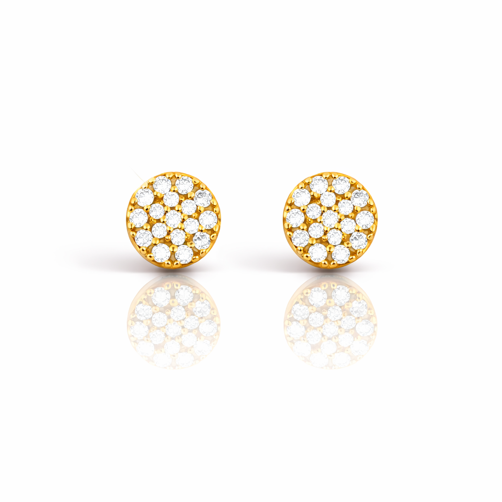 999472 | 925 Moissanite Gold Earring