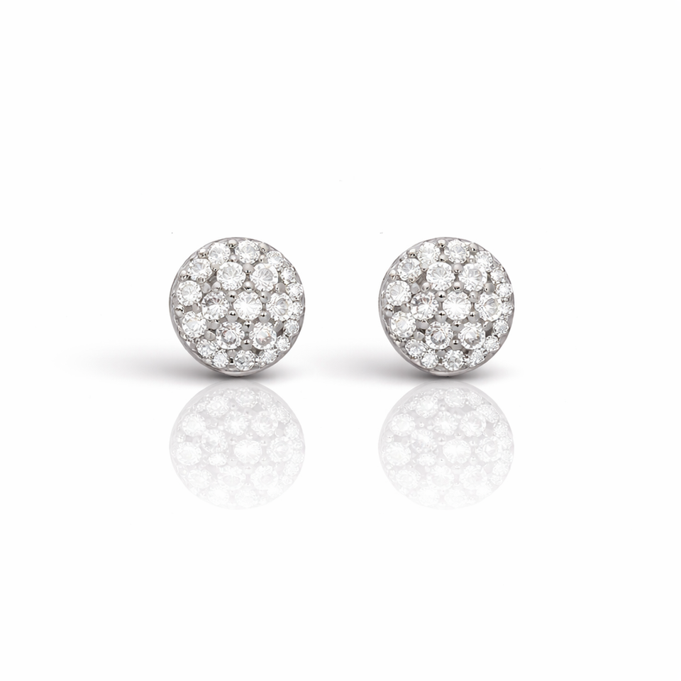 999631 | 925 Moissanite Rhodium Earring
