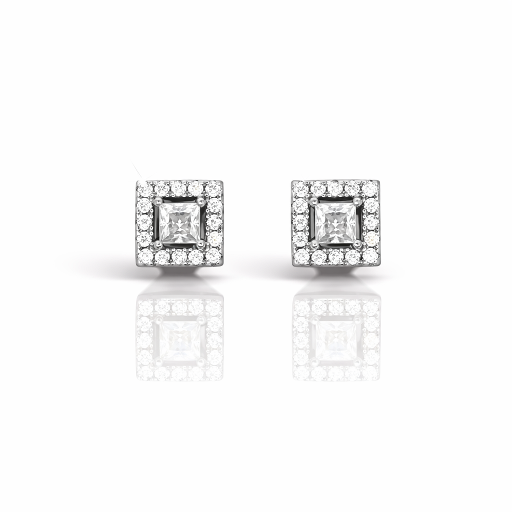 999611 | 925 Moissanite Rhodium Earring