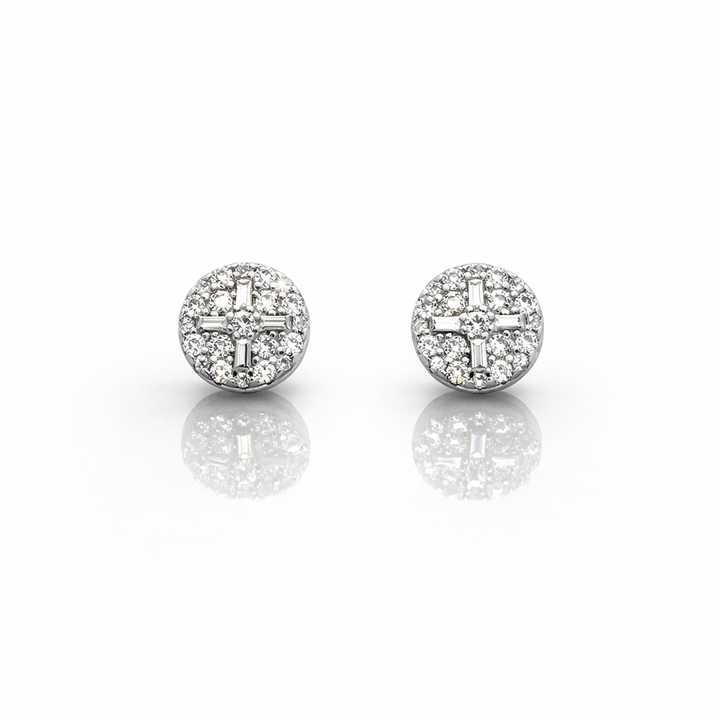 999651 | 925 Moissanite Rhodium Earring