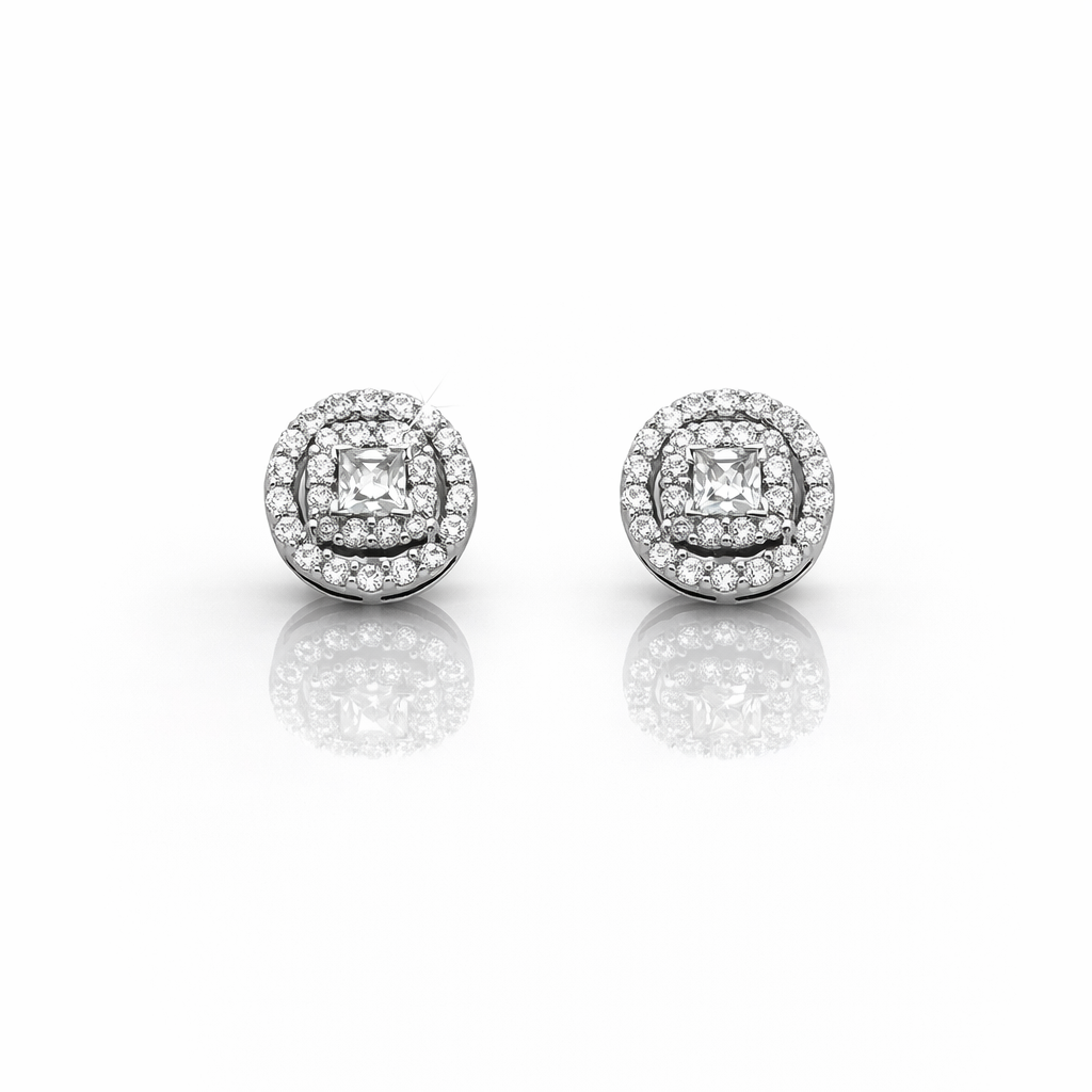 999541 | 925 Moissanite Rhodium Earring