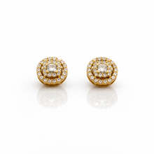 999542 | 925 Moissanite Gold Earring
