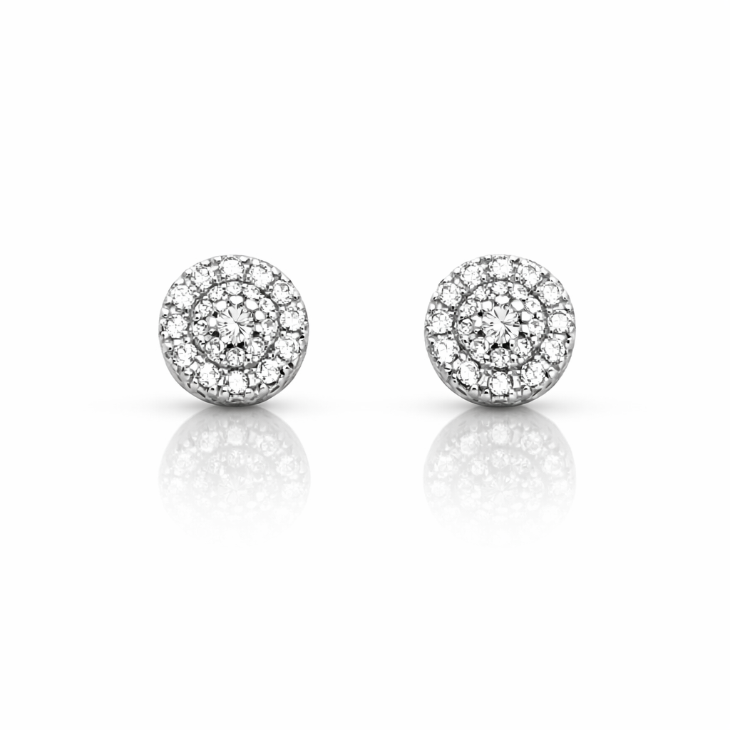 999681 | 925 Moissanite Rhodium Earring