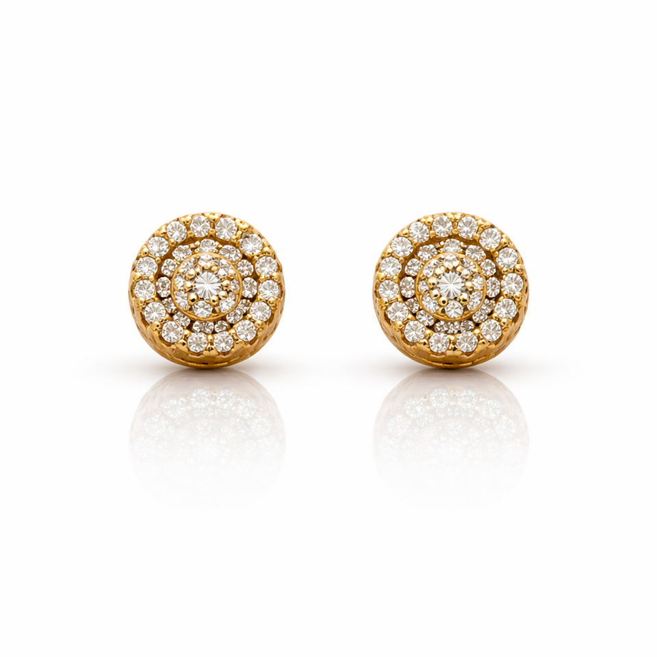999682 | 925 Moissanite Gold Earring