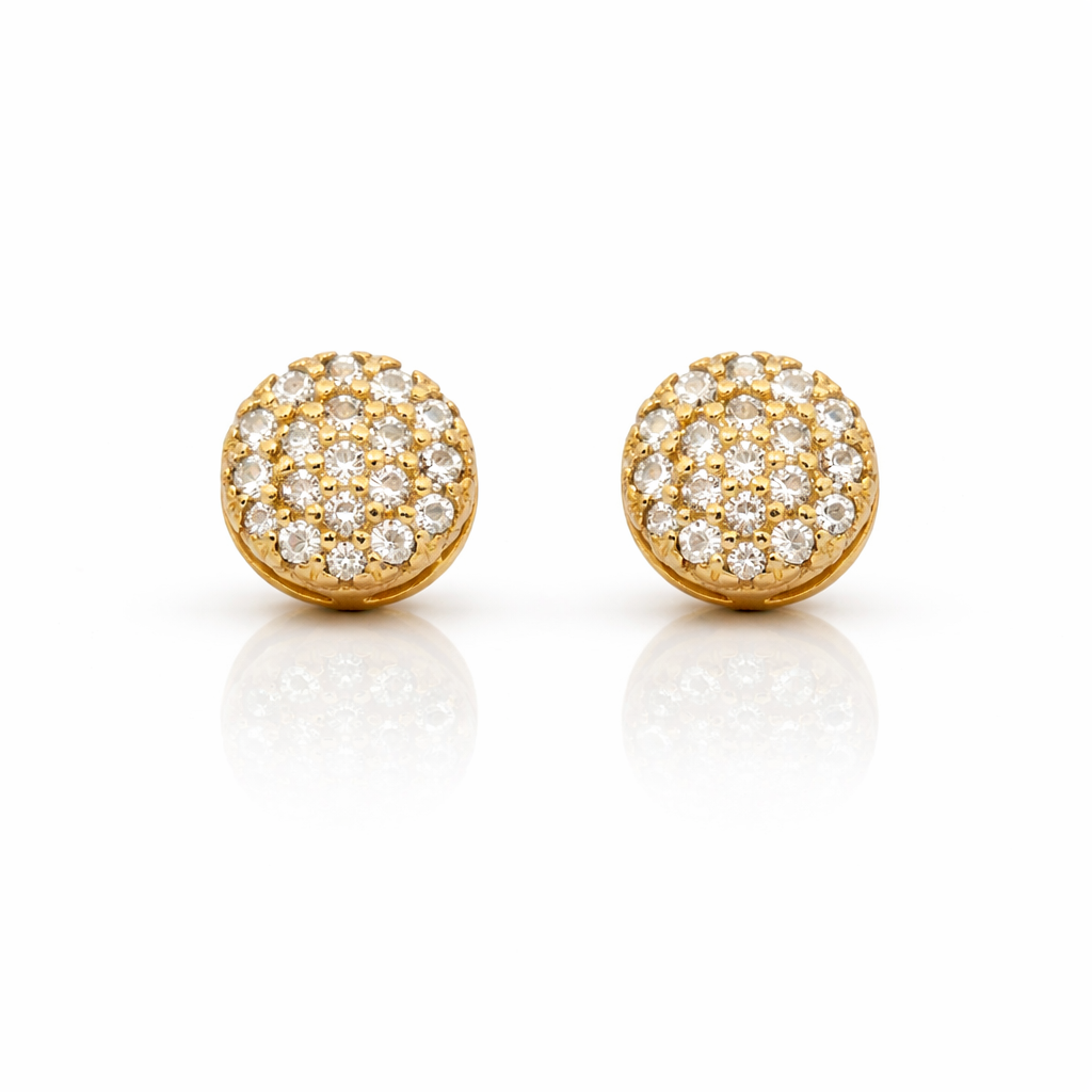 999602 | 925 Moissanite Gold Earring