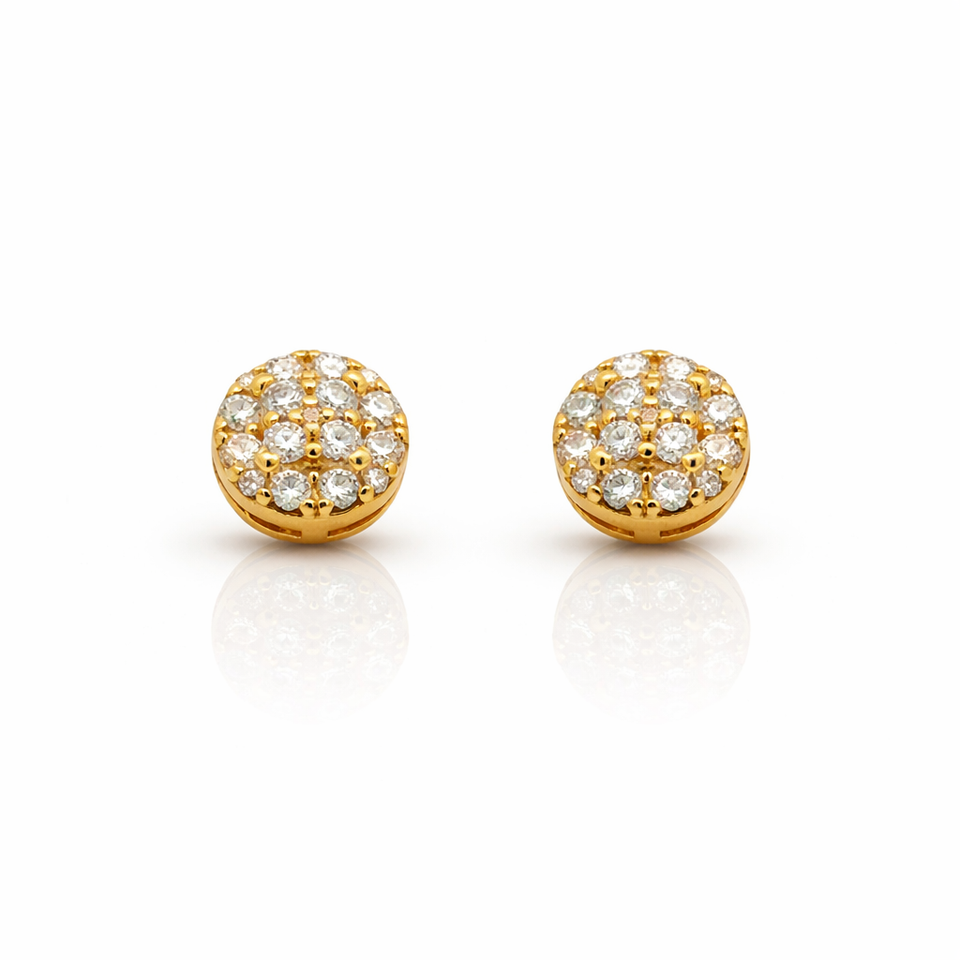 999502 | 925 Moissanite Gold Earring