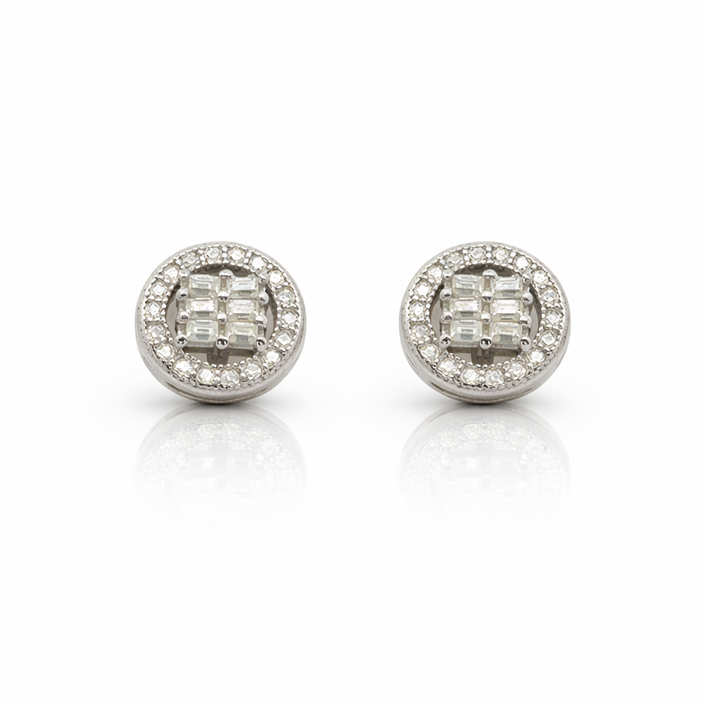999451 | 925 Moissanite Rhodium Earring