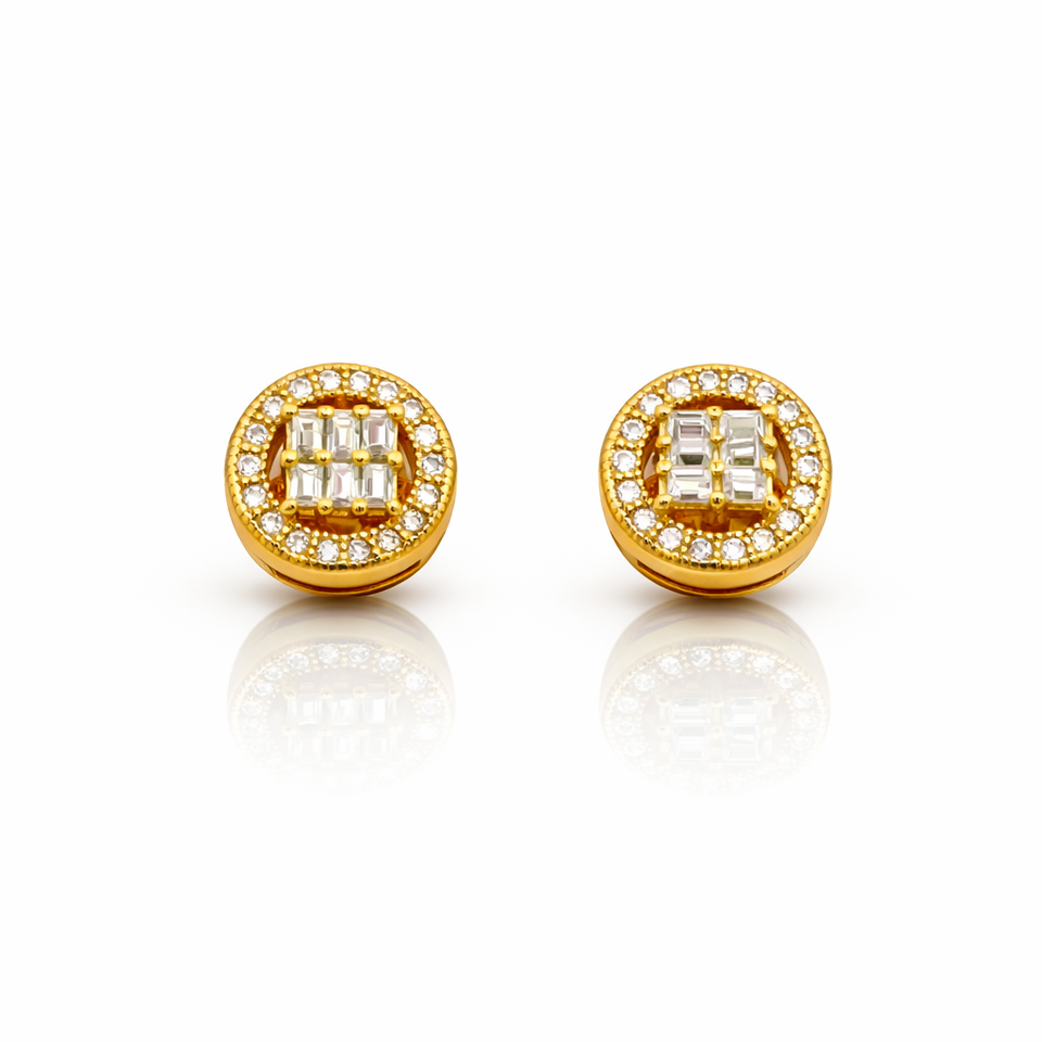 999452 | 925 Moissanite Gold Earring