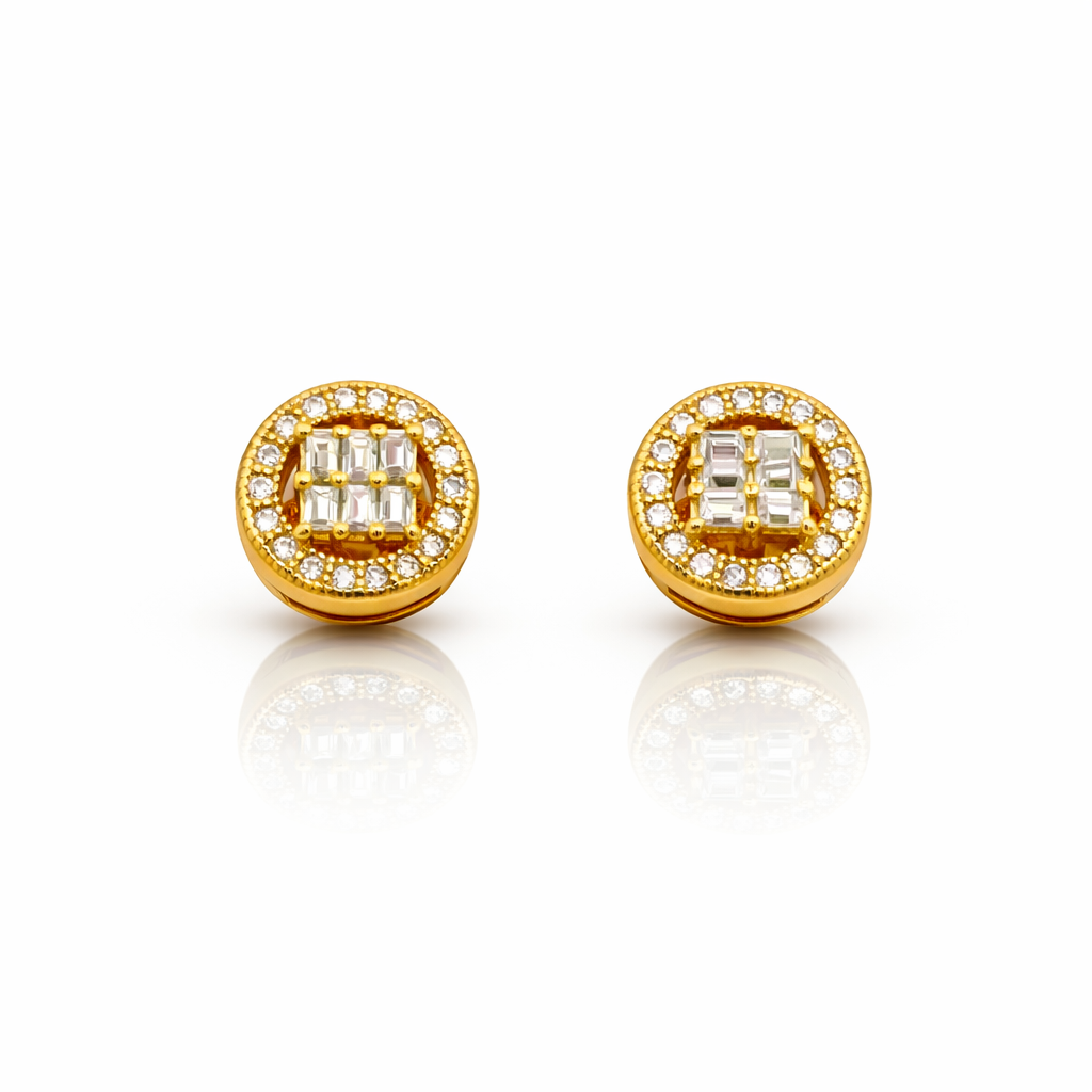 999452 | 925 Moissanite Gold Earring