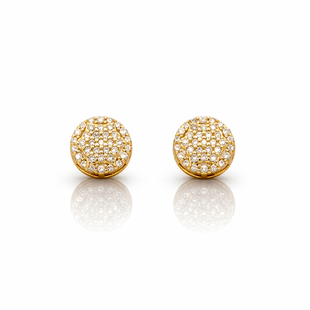 999482 | 925 Moissanite Gold Earring