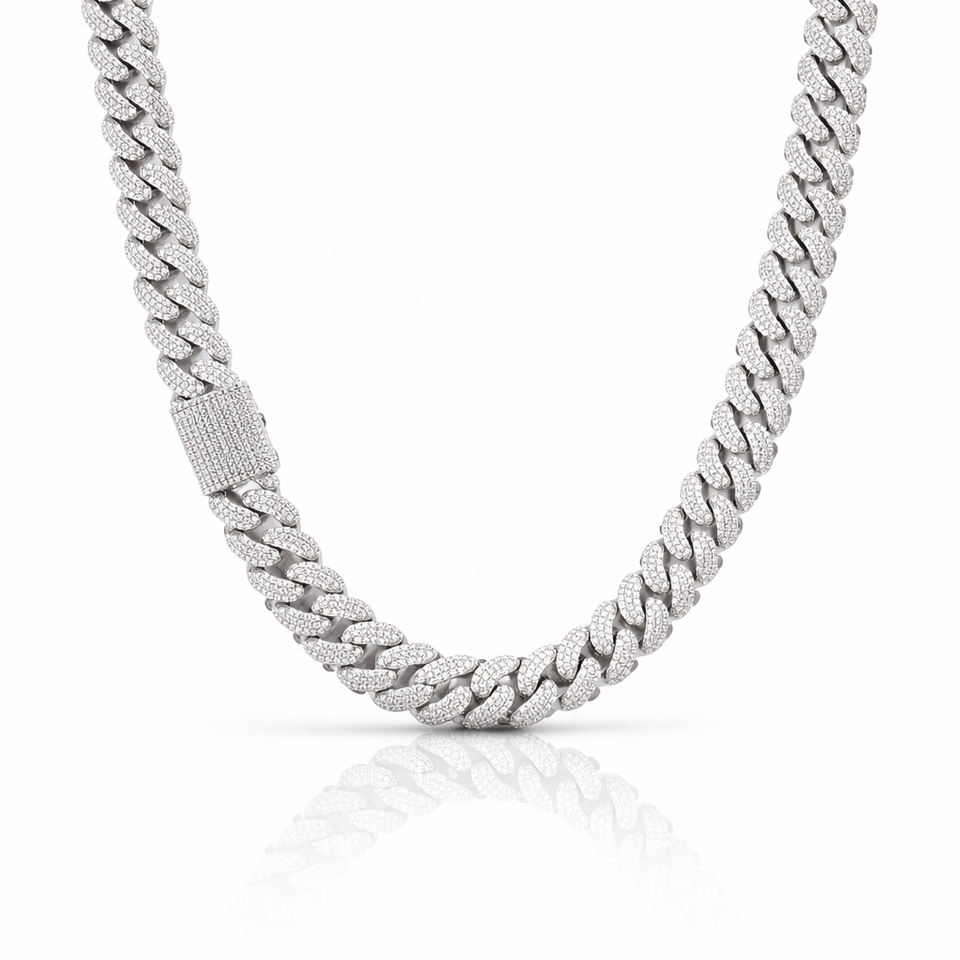 STALLION 18MM STERLING SILVER CUBAN CHAIN | 9211881
