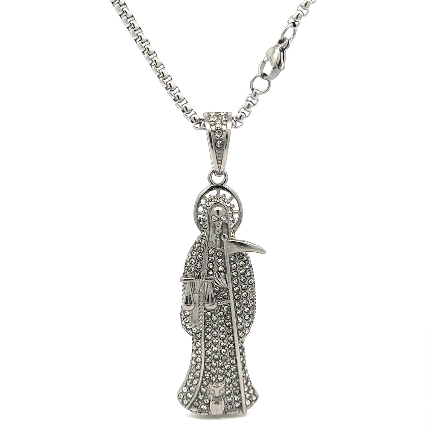 ASTRID STEEL RHODIUM NECKLACE I D94289