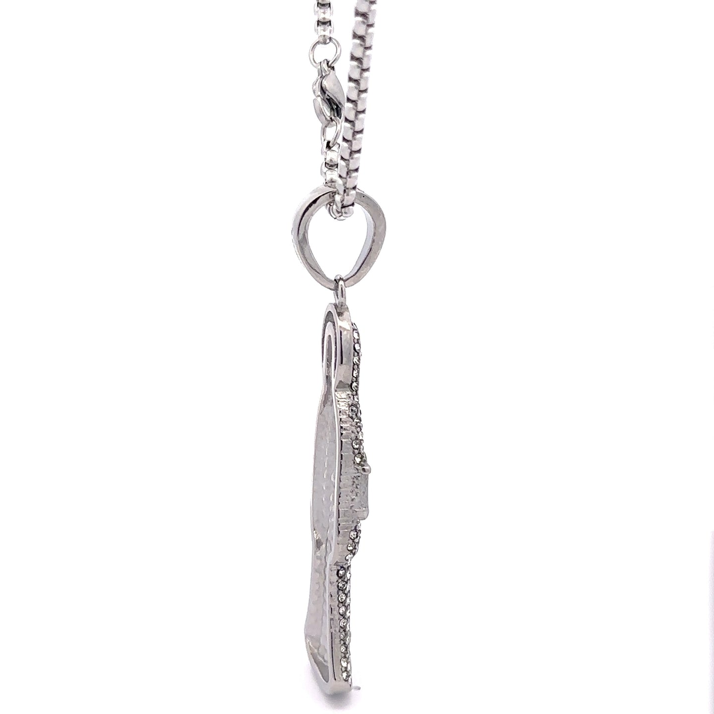 ASTRID STEEL RHODIUM NECKLACE I D94289