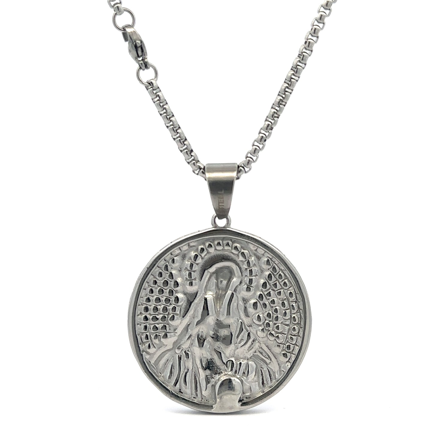 EVADNE STEEL RHODIUM NECKLACE I D94302