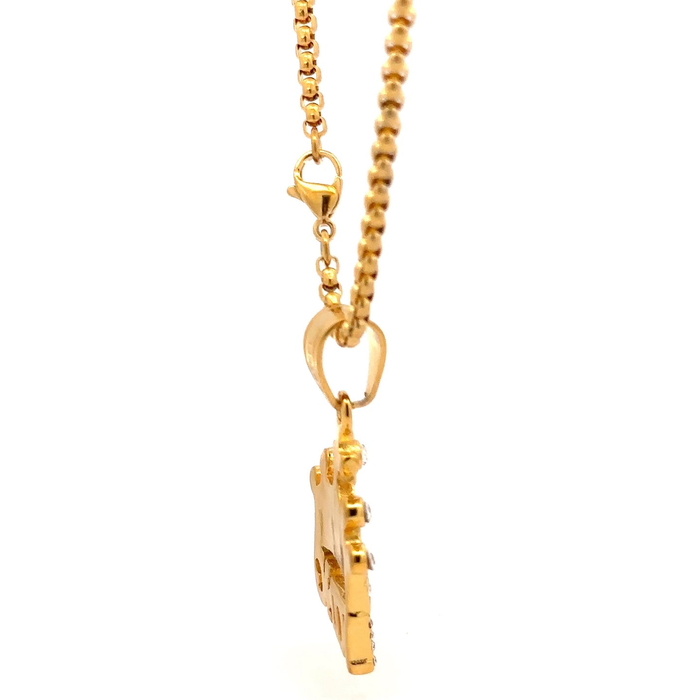 AVELINE STEEL GOLD NECKLACE I D94315