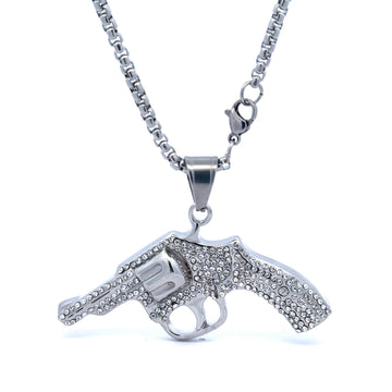 ILYRIA STEEL RHODIUM NECKLACE I D94382