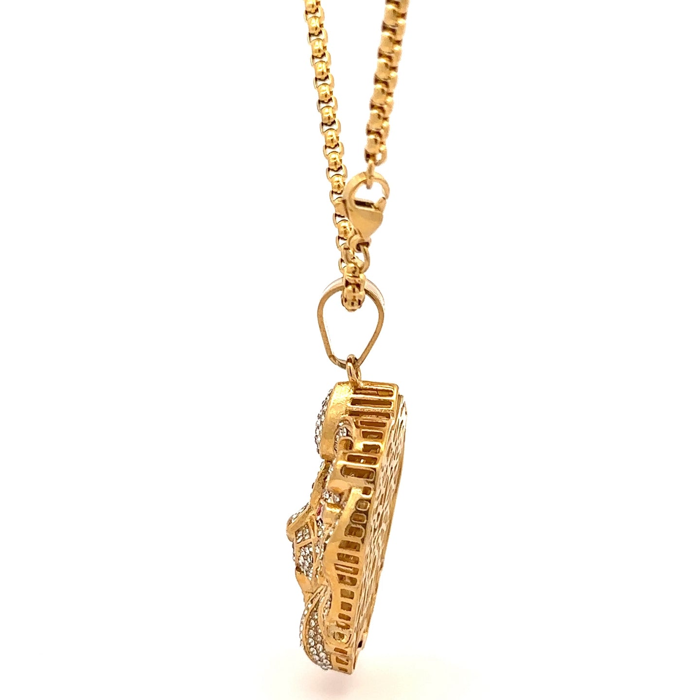 EVADEAN STEEL GOLD NECKLACE I D94383
