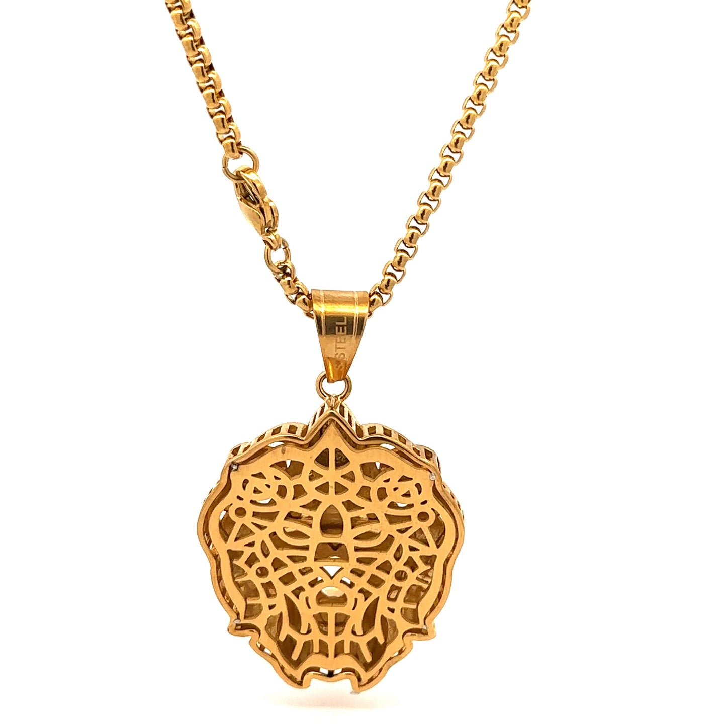 EVADEAN STEEL GOLD NECKLACE I D94383