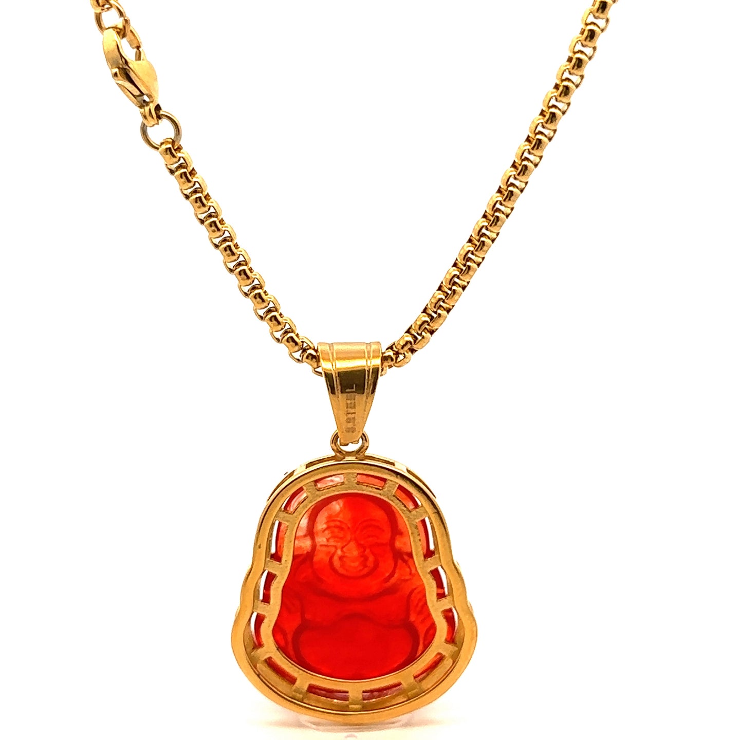 SERAPHIEL STEEL RED GOLD NECKLACE I D94392