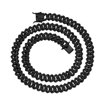 PALATIAL 12MM 925 MOISSANITE CUBAN CHAIN  | 991053