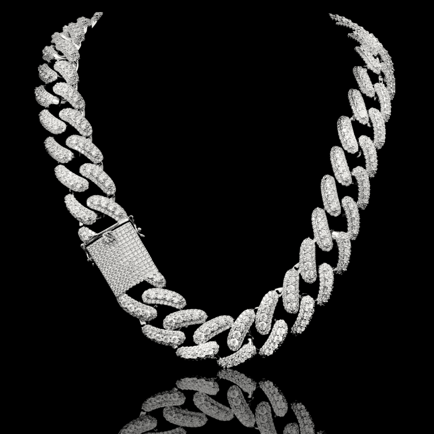 REBOUND BRASS 20MM CZ CUBAN CHAIN | 962741