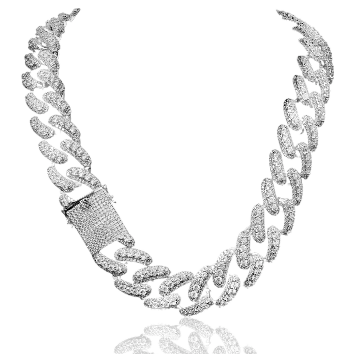 REBOUND BRASS 20MM CZ CUBAN CHAIN | 962741