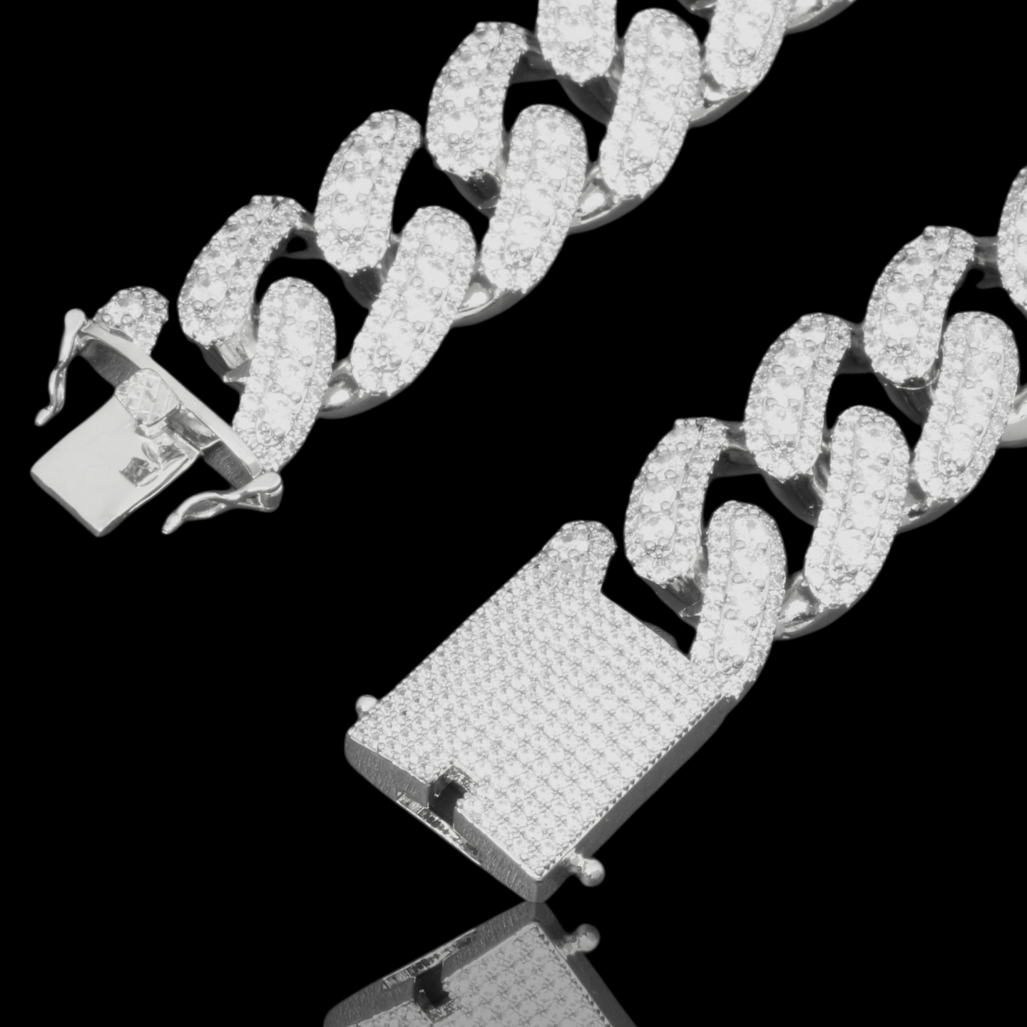 REBOUND BRASS 20MM CZ CUBAN CHAIN | 962741