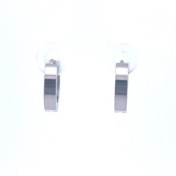 GALDRIN RHODIUM STEEL ICED OUT EARRINGS I SE03S