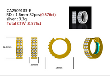 980381 | 0.576ctw VS/D 925 LGD Rhodium Earrings