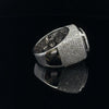 SERRATO 925 SILVER CZ MENS RHODIUM ICED OUT RING | 9222291