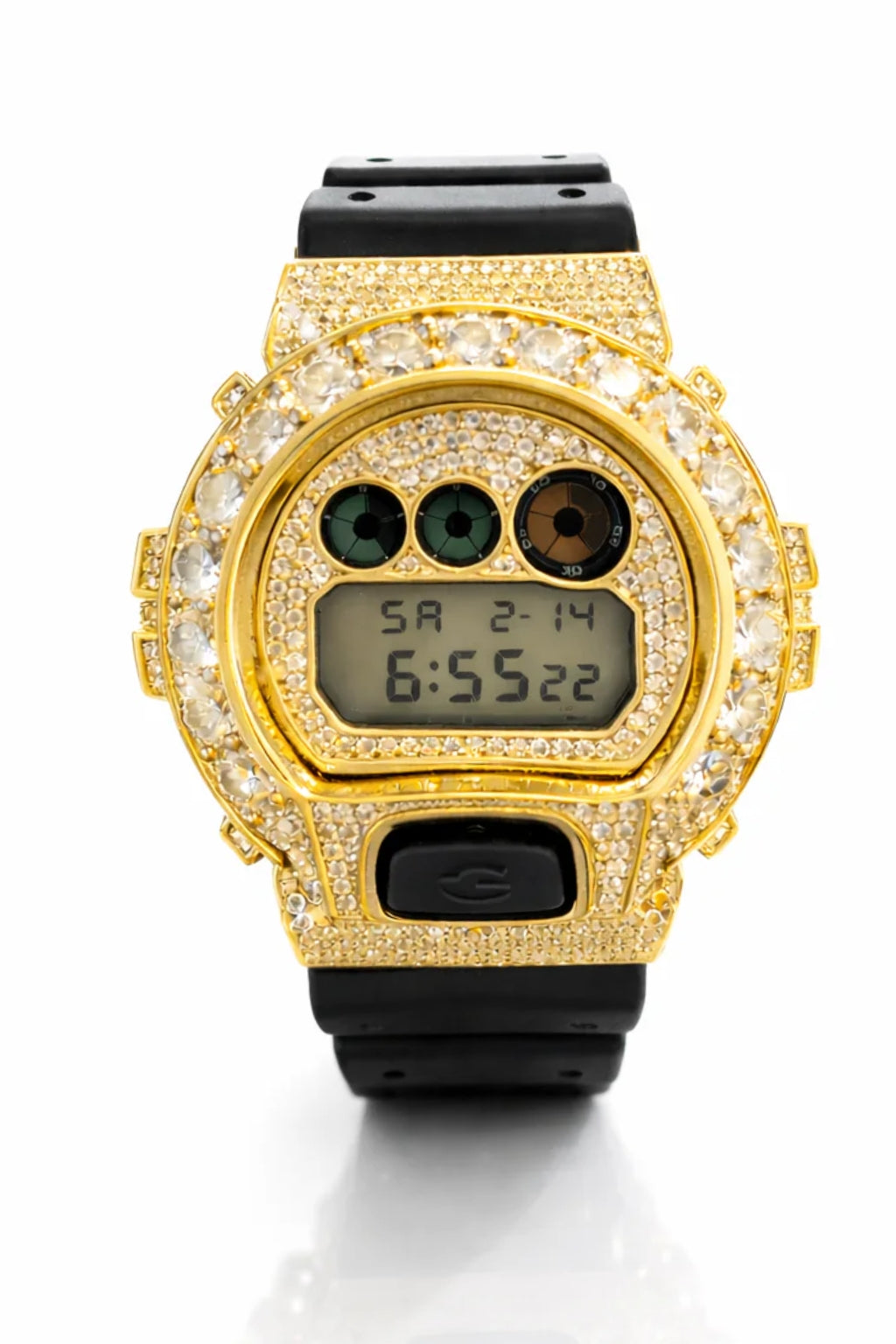 590152 | G-Shock 925 Moissanite Gold Watch
