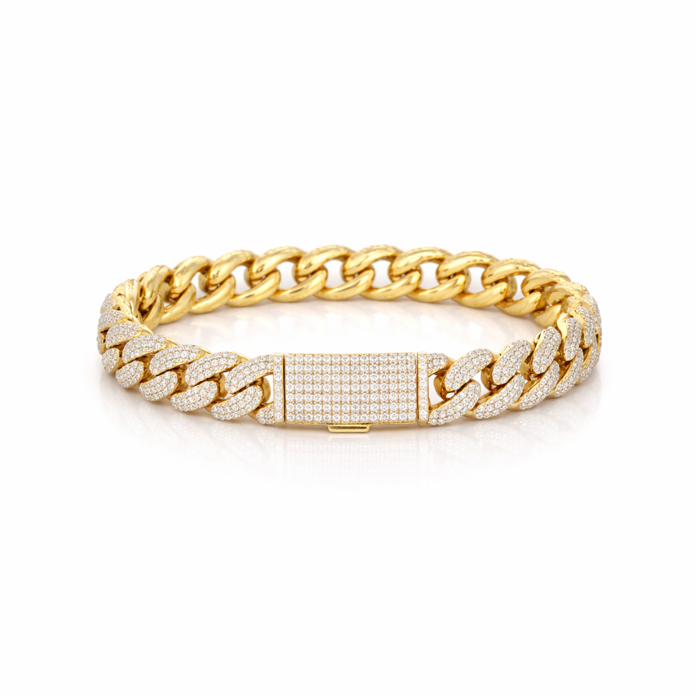 ANGUS 10MM Silver Cuban Bracelet | 9223002