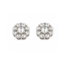 9100401 | 0.98 CTW Brass Moissanite Rhodium Earring