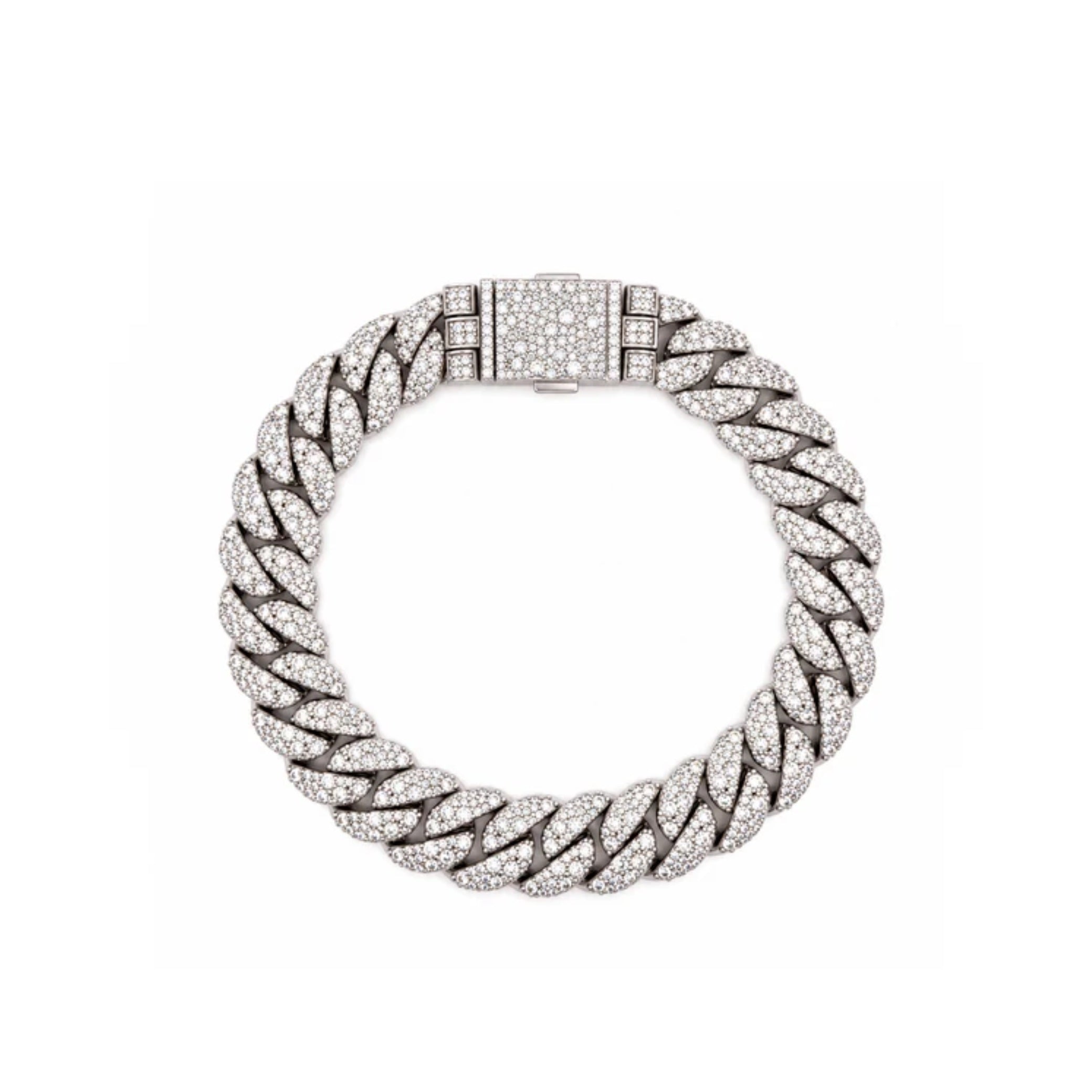 9100151 | 10.70 CTW Brass Moissanite Rhodium 12mm 8.1