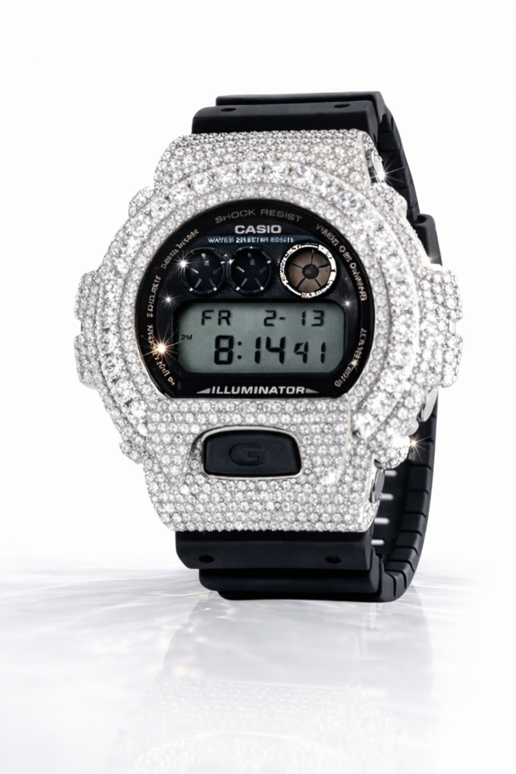 590171 | G-Shock 925 Moissanite Rhodium Watch