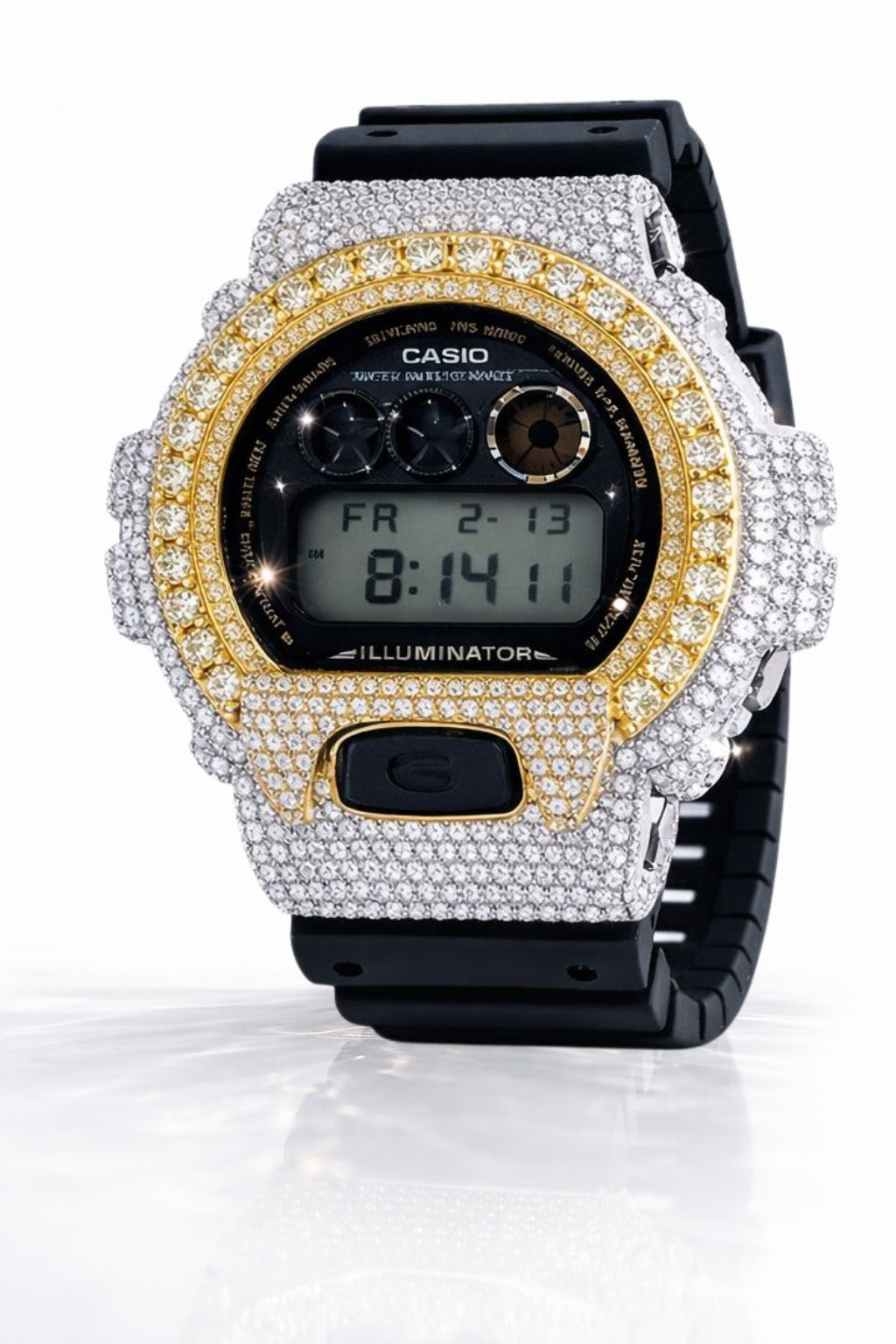 5901742 | G-Shock 925 Moissanite TT Gold Watch