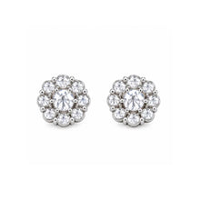 9100411 | 2.83 CTW Brass Moissanite Rhodium Earring