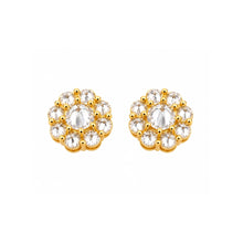 9100402 | 0.98 CTW Brass Moissanite Gold Earring