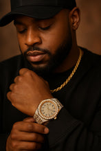 SYRENTH STEEL TT GOLD MOISSANITE WATCH ICED OUT I 5900942