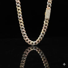 MYRITH 10MM TRI COLOR MOISSANITE ICED OUT CUBAN I 9915652