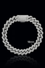 GALATERA 18MM 925 MOISSANITE RHODIUM ICED OUT CUBAN CHAIN  | 996681