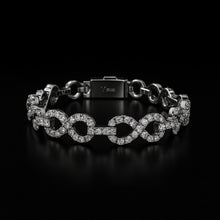 EDRISIAN 1.53 CTW 12MM CZ RHODIUM MOISSANTE ICED OUT BRACELET | 997991
