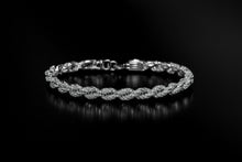 DUSK 6.19 CTW 7MM CZ RHODIUM MOISSANTE ICED OUT BRACELET |  995651