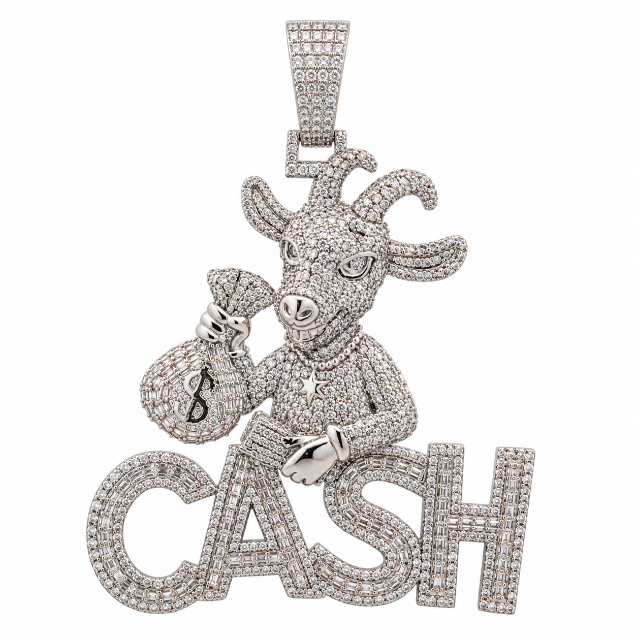 916991 | Brass Rhodium Pendant